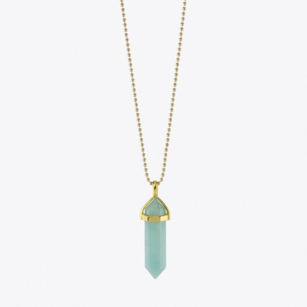 Mint Drop Necklace